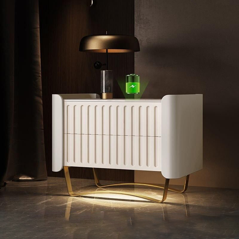 Elevate your bedroom with our Luxury Nordic Nightstands, designed to combine modern style with advanced functionality. Crafted from high-quality wood, these nightstands come in three unique versions: a sleek rock slab design, one with induction lighting for a soft glow, and the ultimate version with both induction light and wireless charging for a futuristic touch. Perfect for modern bedrooms, these nightstands offer versatile storage and smart features to enhance your space. Free shipping options available.