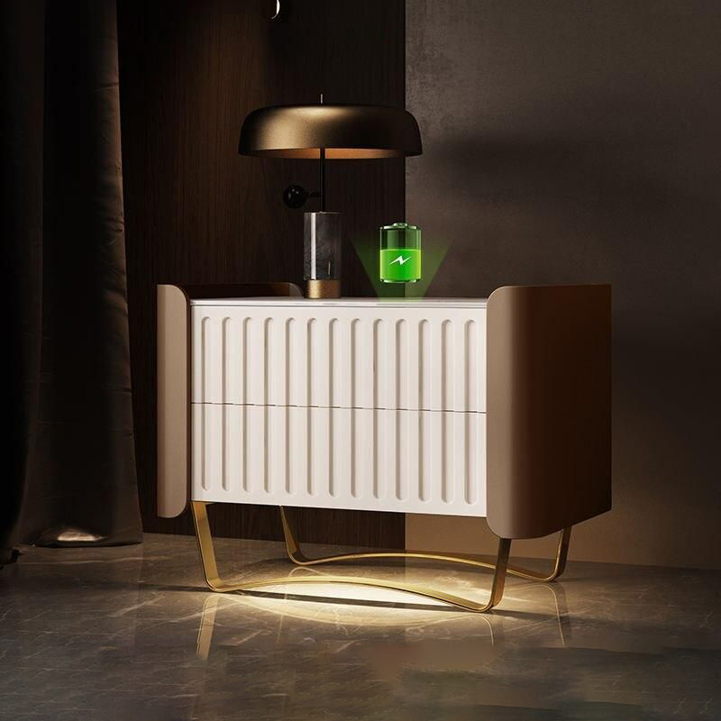 Elevate your bedroom with our Luxury Nordic Nightstands, designed to combine modern style with advanced functionality. Crafted from high-quality wood, these nightstands come in three unique versions: a sleek rock slab design, one with induction lighting for a soft glow, and the ultimate version with both induction light and wireless charging for a futuristic touch. Perfect for modern bedrooms, these nightstands offer versatile storage and smart features to enhance your space. Free shipping options available.