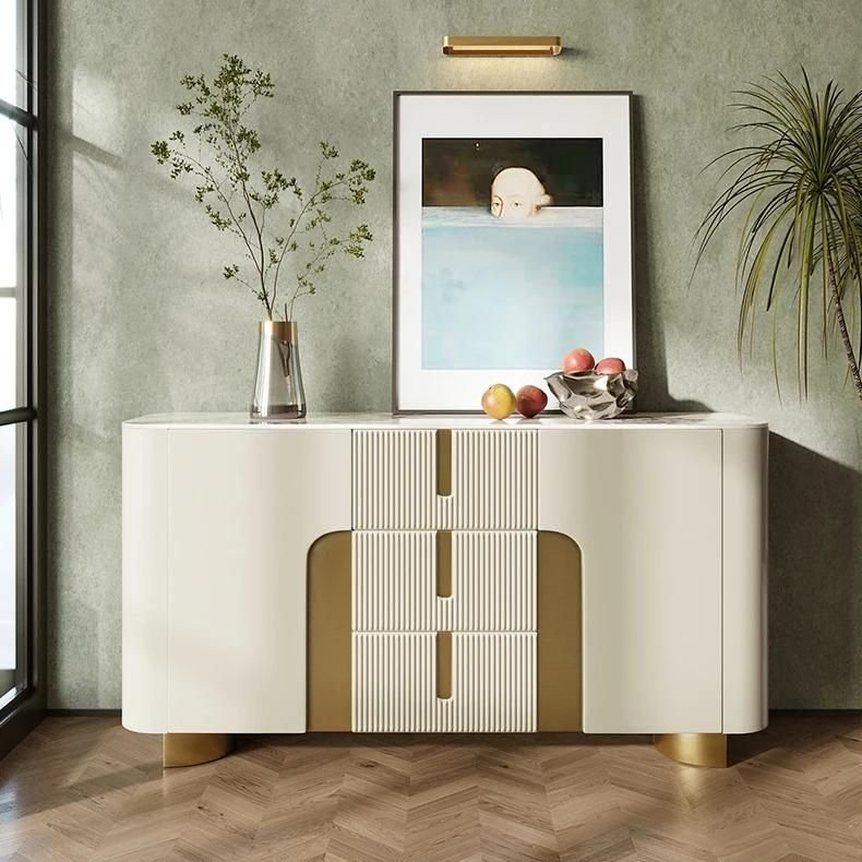 aed482b30b520f40800b0898a07de3b1.jpeg-full Enhance your home with the Elegant Slate Top Sideboard, a perfect blend of modern design and practical functionality. Featuring sleek, minimalist lines and a durable slate top, this sideboard offers generous storage while adding a sophisticated touch to any room. Crafted with eco-friendly, non-polluting materials and rounded corners for safety, it’s ideal for living rooms, kitchens, or entrance halls. The versatile design complements any decor, making it a stylish, functional addition to your home.