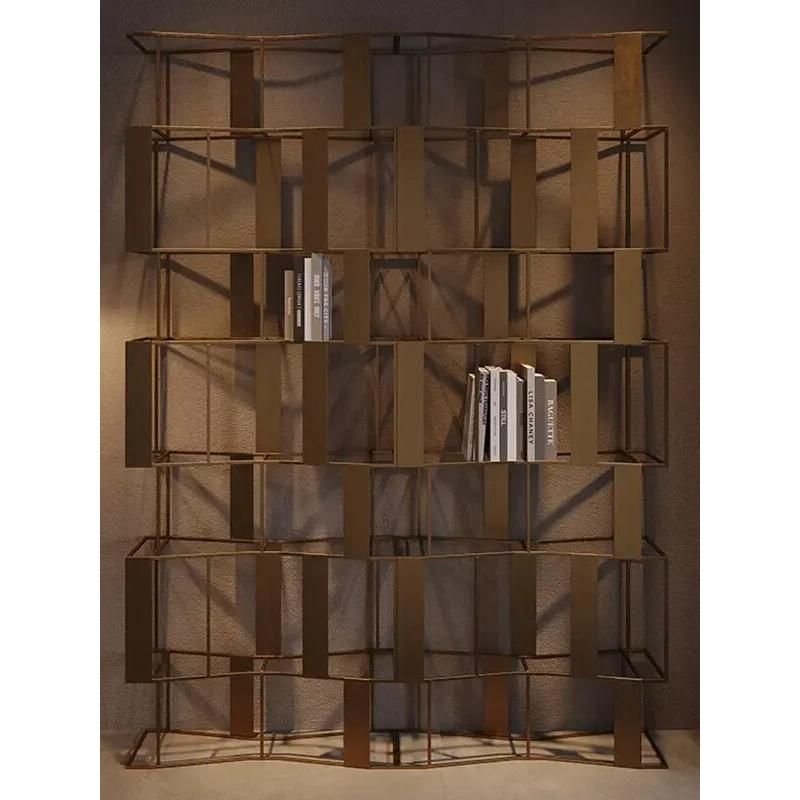 bb22a7f485a10eb3797ffad89882eb98.jpeg-full Introducing our Gilt Brass Metal Bookcase, a stunning fusion of artistic design and functionality that will elevate any room. Finished in luxurious gilt brass, this bookcase not only provides practical storage but also acts as a striking display piece. Perfect for showcasing books, collectibles, or decor, its sophisticated style adds a touch of opulence to your home. With a durable, sturdy construction and easy assembly, this designer bookcase is ideal for contemporary and classic interiors alike. Make a statement in your living room, home office, or any space that deserves an artistic touch.