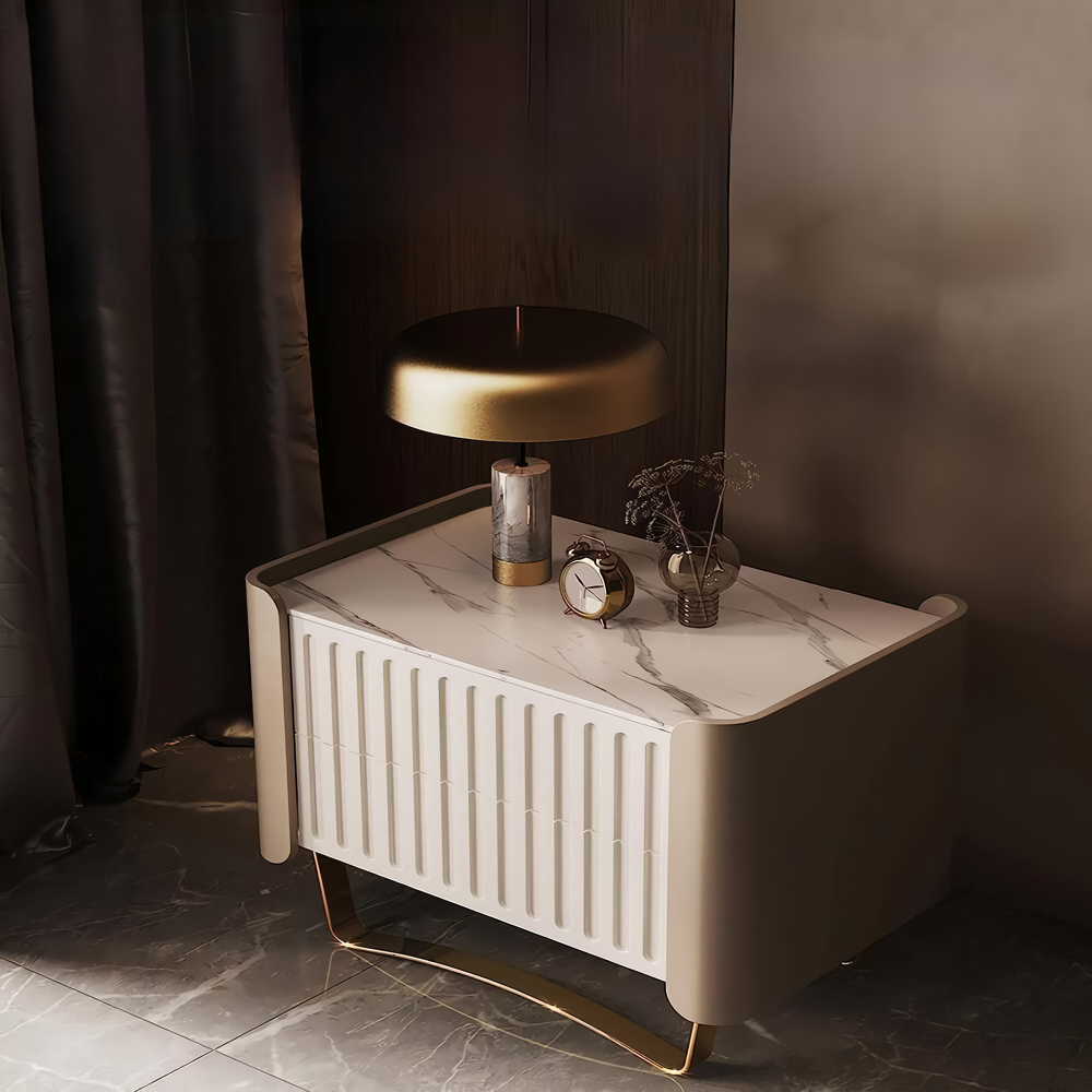 Elevate your bedroom with our Luxury Nordic Nightstands, designed to combine modern style with advanced functionality. Crafted from high-quality wood, these nightstands come in three unique versions: a sleek rock slab design, one with induction lighting for a soft glow, and the ultimate version with both induction light and wireless charging for a futuristic touch. Perfect for modern bedrooms, these nightstands offer versatile storage and smart features to enhance your space. Free shipping options available.