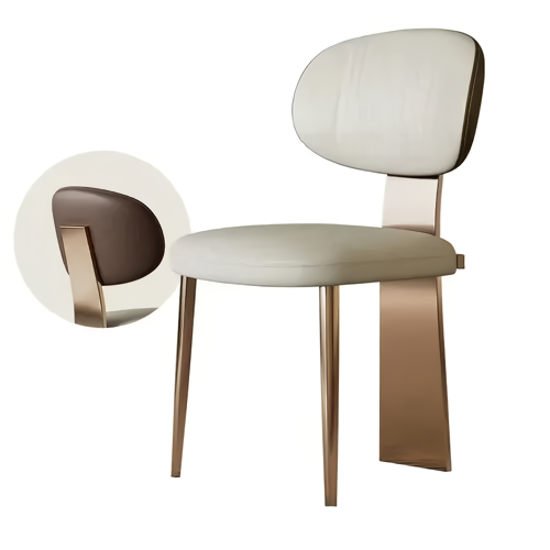 dgsrhdtryj Elevate your space with the Luxury Minimalist Modern Dining Chair, a perfect blend of elegance and functionality. Designed with a sleek armless profile, this chair complements any contemporary décor while offering comfort and practicality. Crafted with sturdy metal construction, it ensures durability for both indoor and outdoor use. Ideal for dining rooms, kitchens, balconies, or salons, its minimalist style and foldable design make it versatile and easy to store. Add a touch of modern luxury to your home—this chair is the perfect choice for any sophisticated setting.