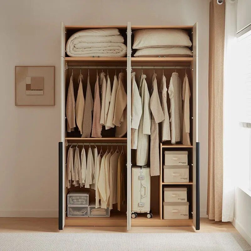 Introducing the Compact Elegance Modern Wardrobe—the perfect solution for small living spaces. Designed with efficiency and style in mind, this wardrobe offers a sleek, space-saving design without compromising on storage or aesthetic appeal. With its modern silhouette and durable construction, it enhances any bedroom or living area while providing easy access to your essentials. Ideal for apartments, studios, or guest rooms, this wardrobe maximizes your space and keeps your environment organized and clutter-free.