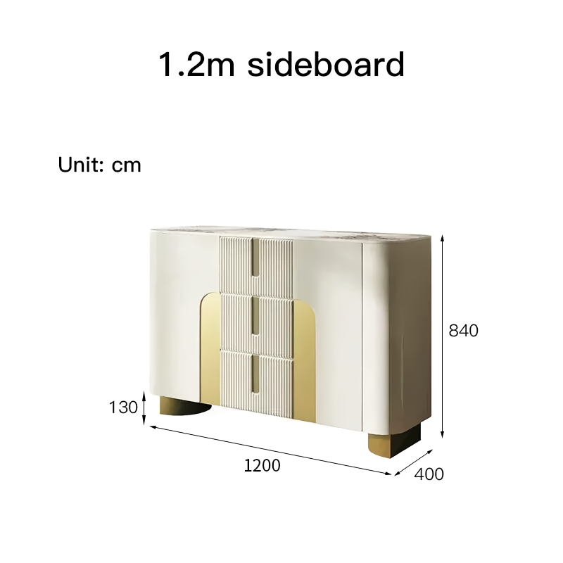 gzdthrsy Enhance your home with the Elegant Slate Top Sideboard, a perfect blend of modern design and practical functionality. Featuring sleek, minimalist lines and a durable slate top, this sideboard offers generous storage while adding a sophisticated touch to any room. Crafted with eco-friendly, non-polluting materials and rounded corners for safety, it’s ideal for living rooms, kitchens, or entrance halls. The versatile design complements any decor, making it a stylish, functional addition to your home.