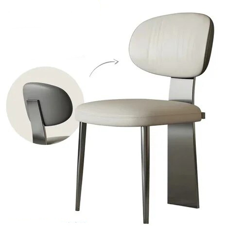 kitchen-vanity-dining-chairs-salon-luxury-outdoor-balcony-waiting-dining-chairs-accent-bedroom-muebles-para-casa-640×640 Elevate your space with the Luxury Minimalist Modern Dining Chair, a perfect blend of elegance and functionality. Designed with a sleek armless profile, this chair complements any contemporary décor while offering comfort and practicality. Crafted with sturdy metal construction, it ensures durability for both indoor and outdoor use. Ideal for dining rooms, kitchens, balconies, or salons, its minimalist style and foldable design make it versatile and easy to store. Add a touch of modern luxury to your home—this chair is the perfect choice for any sophisticated setting.