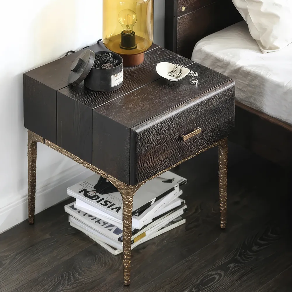 Add elegance and functionality to your space with our Neoclassical Black and White Bedside Storage Table. Featuring a sophisticated modern Morocco design with neoclassical influences, this versatile table enhances any bedroom, living room, or entryway. Its sleek black and white palette offers timeless style, while ample storage space keeps your essentials organized. Built with high-quality materials for lasting durability, this piece is more than just furniture—it's a lifestyle upgrade. Perfect for those who appreciate the fusion of modern design and classic elegance, make this stylish table a part of your home today!